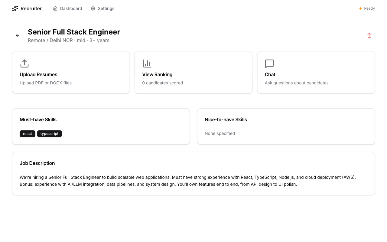 Recruiter Automation